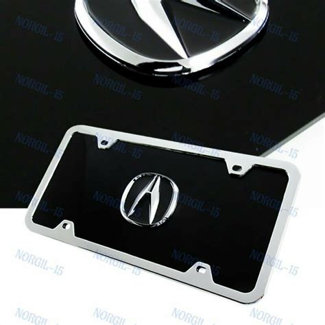 Authentic For Acura 3D Stainless Steel Front License Plate | Etsy