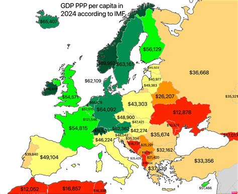 GDP PPP per capita in 2024 : r/MapPorn