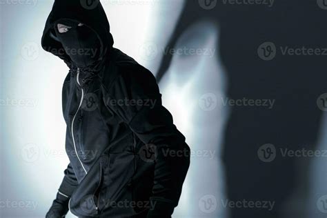 Robber in Black Mask 24626857 Stock Photo at Vecteezy