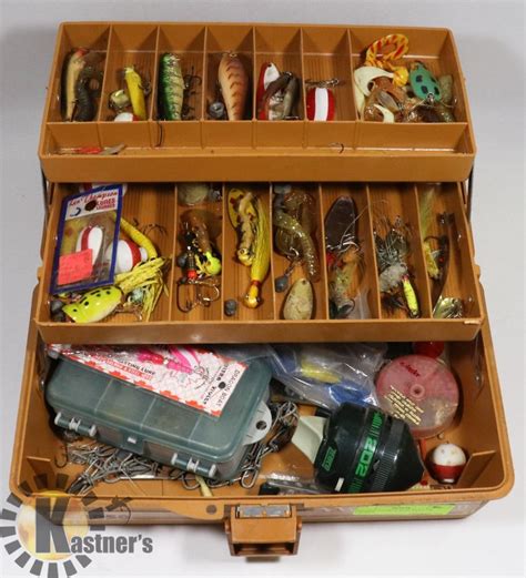 FISHING TACKLE BOX, FULL OF TACKLE