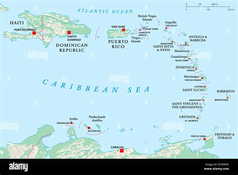 Map Of The Lesser Antilles - Maps For You