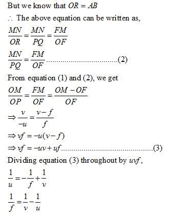 im not able to understand the derivation for the thin lens formula ...