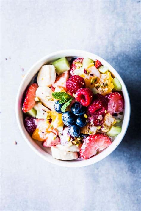 Greek Yogurt Fruit Salad | Savory Nothings