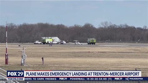 Small plane makes emergency landing at Trenton-Mercer Airport | FOX 29 ...