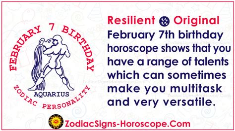 February 7 Zodiac (Aquarius) Horoscope Birthday Personality and Lucky ...