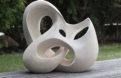 Abstract sculpture in stone