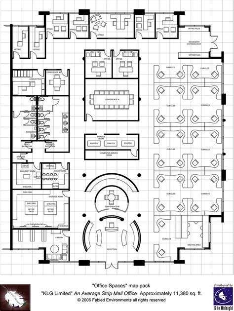 Modern Floorplans: Single Floor Office - Fabled Environments | | Modern ...