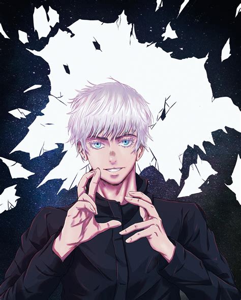 Satoru Gojo fanart by me (@luisoart) : r/JuJutsuKaisen