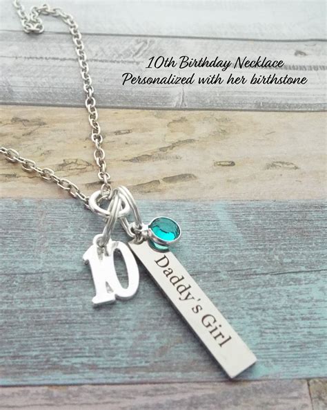 13th Birthday Name Bar Necklace, Birthday Gift for 13 Year Old Girl ...