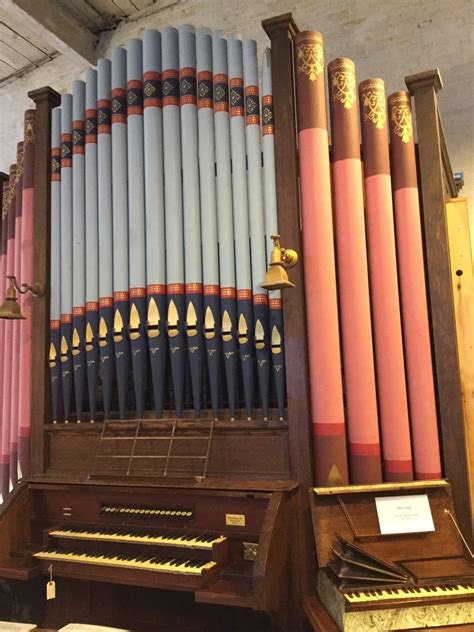 Pipe Organ with Colorful Pipes - Estey Organ Museum