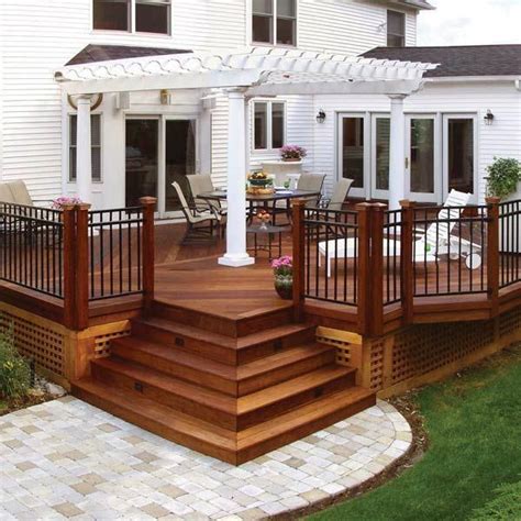 20 Beautiful Wooden Deck Ideas For Your Home | Patio deck designs, Deck ...