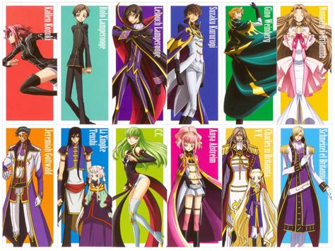 Code Geass Girl Characters Names