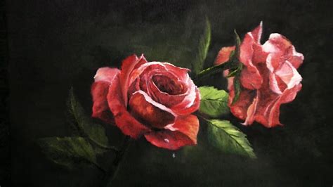 Paint with Kevin Hill - Red Roses | Doovi