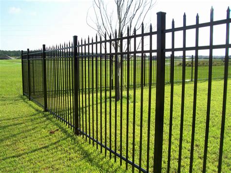 2.03m Pvc Coated Black Wrought Iron Fence Panels Security