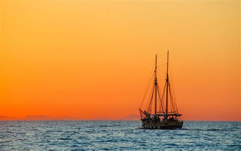 Boat At Sunset Wallpapers - Wallpaper Cave