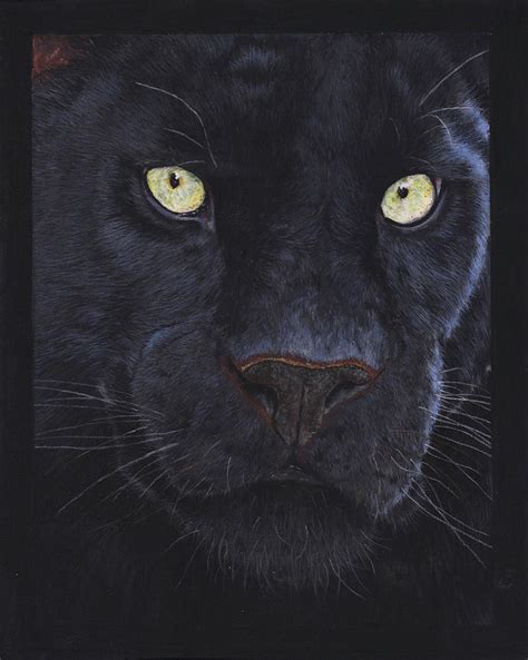 Black Panther Eyes to the Soul Pastel by Gemma Whelbourn | Fine Art America