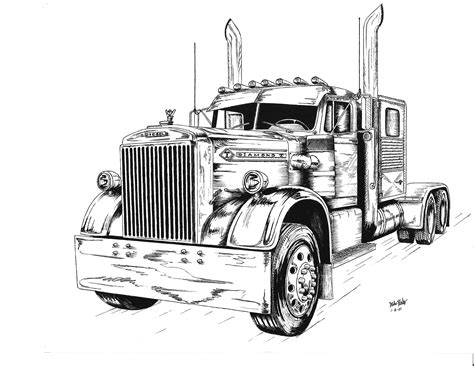 Pen & Ink Art Work - Antique and Classic Mack Trucks General Discussion ...