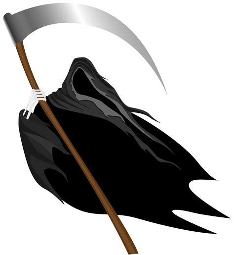 Grim reaper scythe white png - freeloadsdesigners