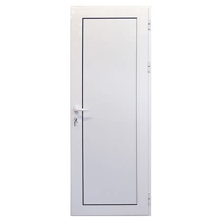 Aluminum door, cold profile, white color, thermal panel filling - Zplast