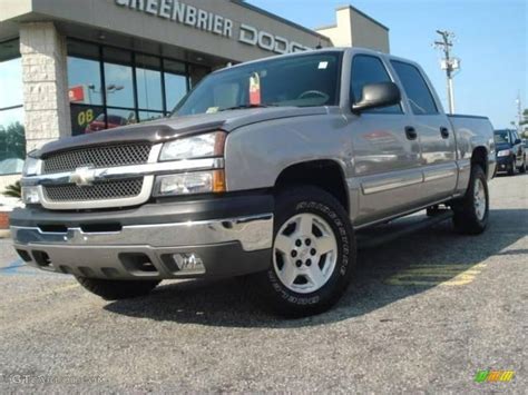 2004 Silver Birch Metallic Chevrolet Silverado 1500 Z71 Crew Cab 4x4 ...