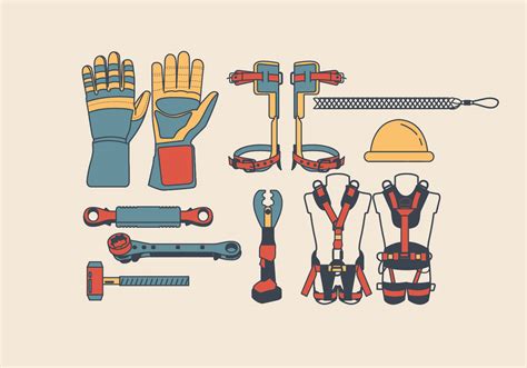 Lineman Tools Equipment Vector 164218 Vector Art at Vecteezy