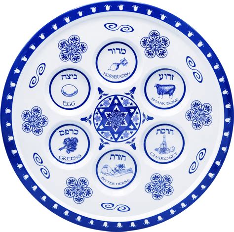 Seder Plate Passover Plate Melamine Renaissance Design Passover Seder ...