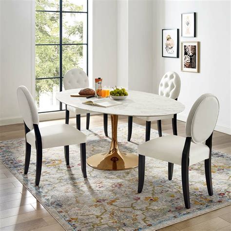 25 Best Chapman Marble Oval Dining Tables