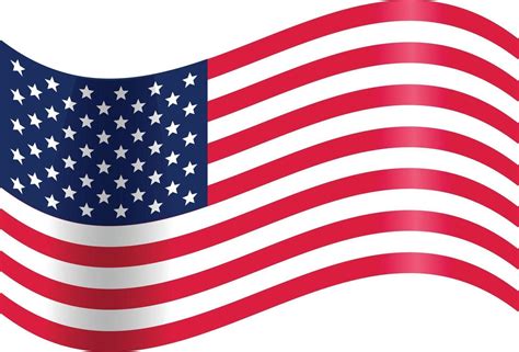 Waving American flag 2816570 Vector Art at Vecteezy