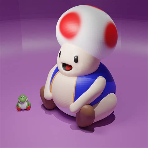 Toad from Mario - MEME - Fat Toad | 3D models download | Creality Cloud