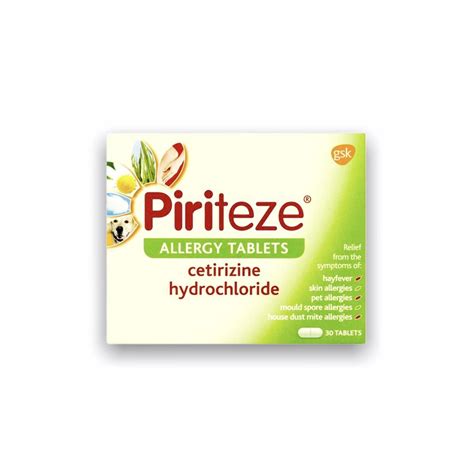 Piriteze Allergy Tablets (Pack of 30) - Piriteze | Rightdose