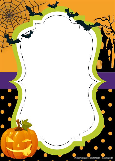 Free Printable Halloween Birthday Party Invitation Templates