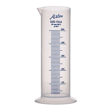 HE1008686 - AZLON Measuring Cylinder - Squat Form - 500ml | Hope