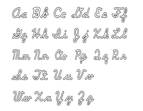 Letters In Cursive Uppercase And Lowercase