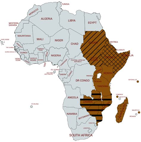 Map Of East African Countries - World Map