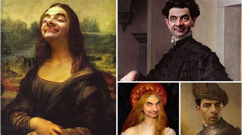 A caricature artist has inserted Mr Bean’s face into great paintings ...