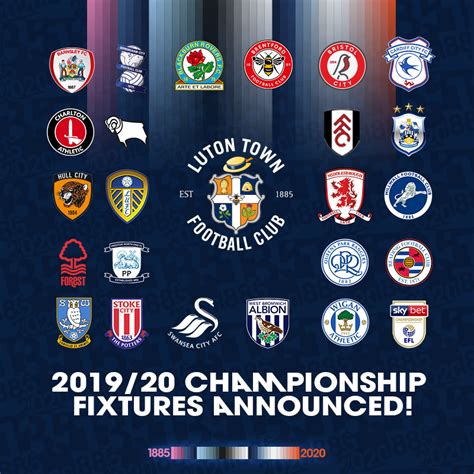 THE HATTERS' 2019-20 SKY BET CHAMPIONSHIP FIXTURES | News | Luton Town FC