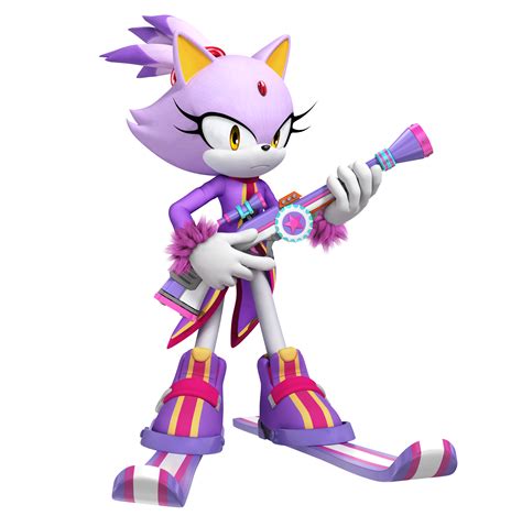 Mario & Sonic At The Olympic Winter Games - Blaze the Cat - Gallery ...