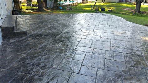 Ashlar Slate Stamped Patio St Peters - Shamrock Concrete