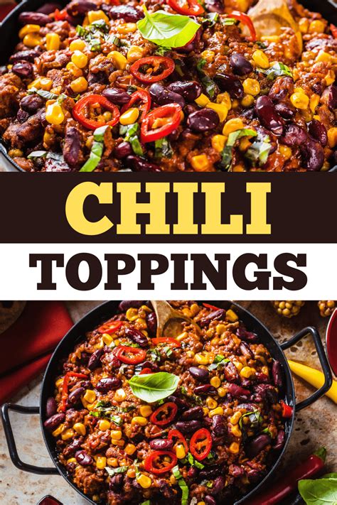 25 Chili Toppings For Your Chili Bar - Insanely Good