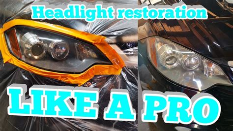 DIY HEADLIGHT RESTORATION - YouTube