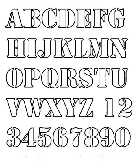 43+ Best Alphabet Stencils | Free & Premium Templates