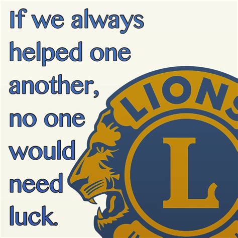 Lions club | Club poster, Club quote, Lions clubs international