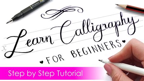 How to write CALLIGRAPHY with ANY PEN ️ | Step by Step Tutorial - Webjunior