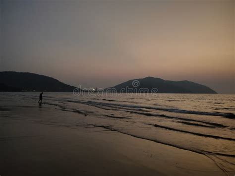 Beautiful Evening at Karwar Beach Stock Image - Image of wave, adults ...