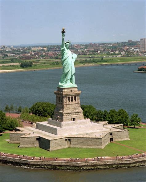 An aerial view of the Statue of Liberty Poster Print by Stocktrek ...