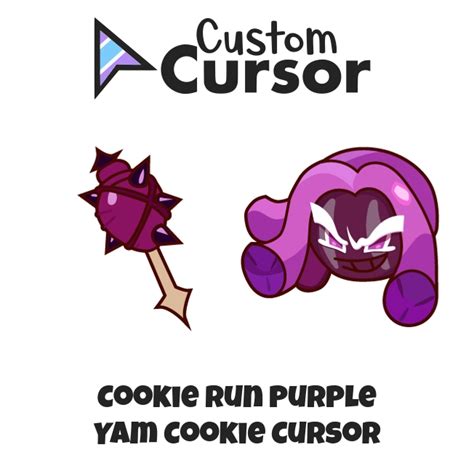 Cookie Run Purple Yam Cookie cursor – Custom Cursor