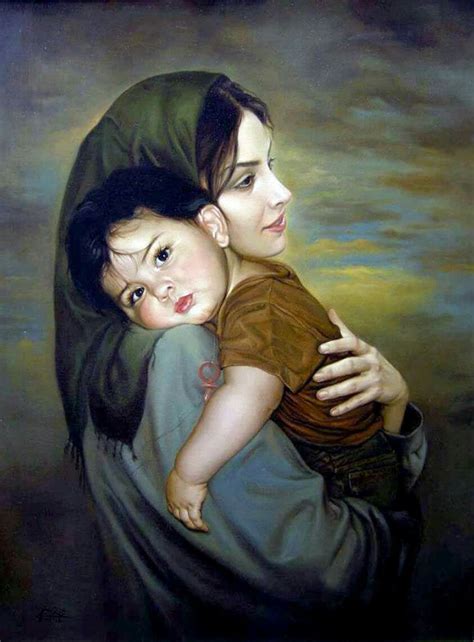 Painting Mother And Child Wallpapers - Wallpaper Cave