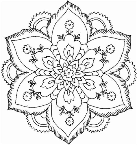 Lotus Mandala Coloring Page at GetColorings.com | Free printable ...