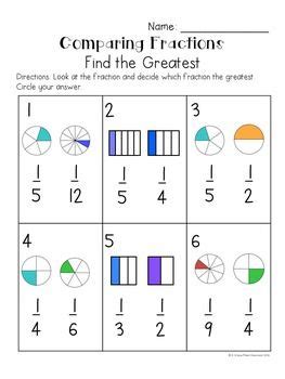 Comparing Unit Fractions Cards FREE | Unit fractions, Fractions ...