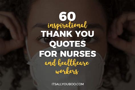 60 Inspirational Thank You Quotes for Nurses and Healthcare Workers